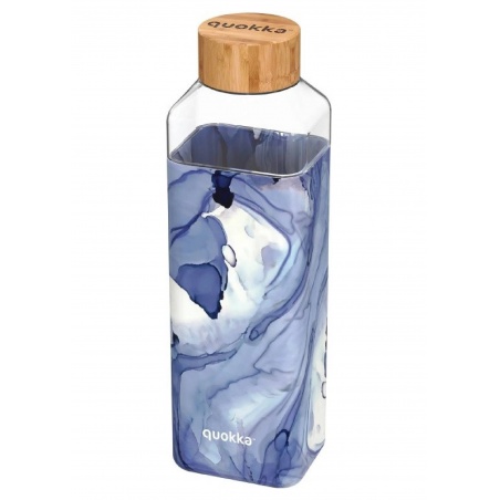 QUOKKA Storm, Skleněná láhev se silikonovým povrchem LIQUID, 700ml, 40021