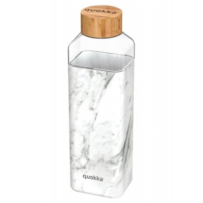 QUOKKA Storm, Skleněná láhev se silikonovým povrchem MARBLE, 700ml, 40020 QUOKKA Storm, Skleněná láhev se silikonovým povrchem MARBLE, 700ml, 40020