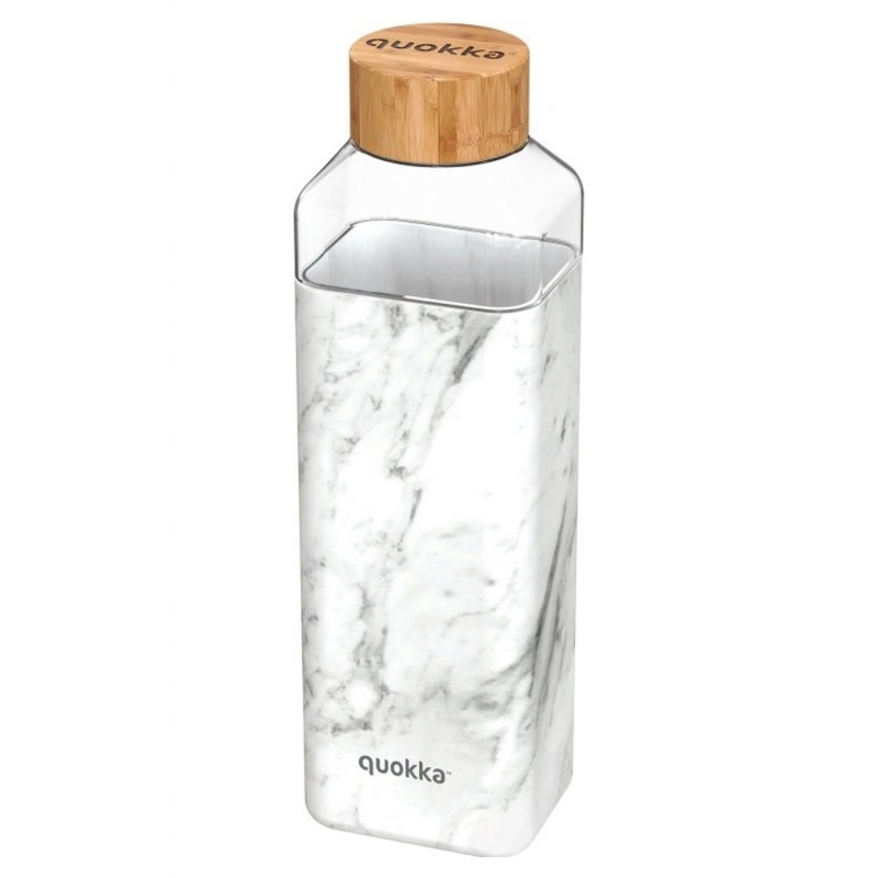 QUOKKA Storm, Skleněná láhev se silikonovým povrchem MARBLE, 700ml, 40020 QUOKKA Storm, Skleněná láhev se silikonovým povrchem MARBLE, 700ml, 40020