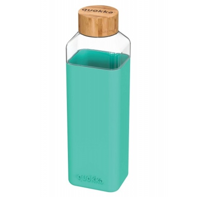 Quokka Storm, Sklenená fľaša so silikónovým povrchom Teal, 700ml, 40024 Quokka Storm, Sklenená fľaša so silikónovým povrchom Teal, 700ml, 40024