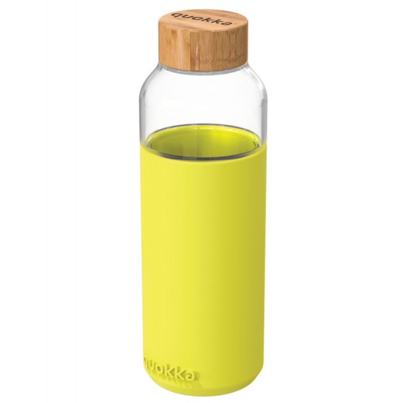 Quokka Flow, Skleněná láhev se silikonovým povrchem NEON GREEN, 660ml, 40009 Quokka Flow, Skleněná láhev se silikonovým povrchem NEON GREEN, 660ml, 40009