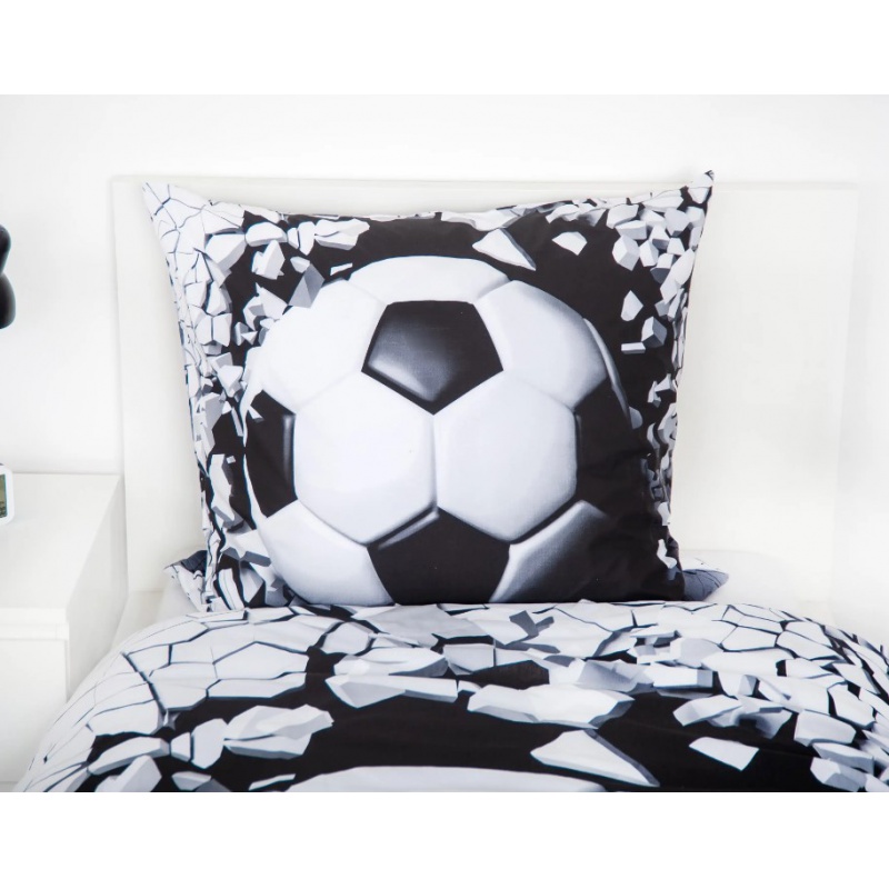 Bavlnené obliečky Herding 3D Futbal 140x200, 70x90 cm