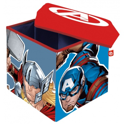 ulozny-box-s-vrchnakom-taburetka-2v1-avengers-av15229
