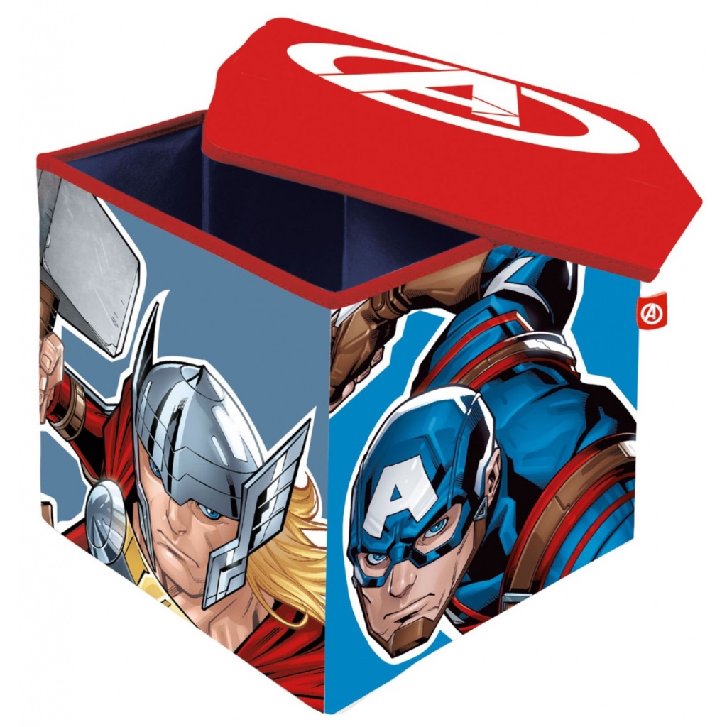 Úložný box s víkem / taburetka 2v1 AVENGERS, AV15229