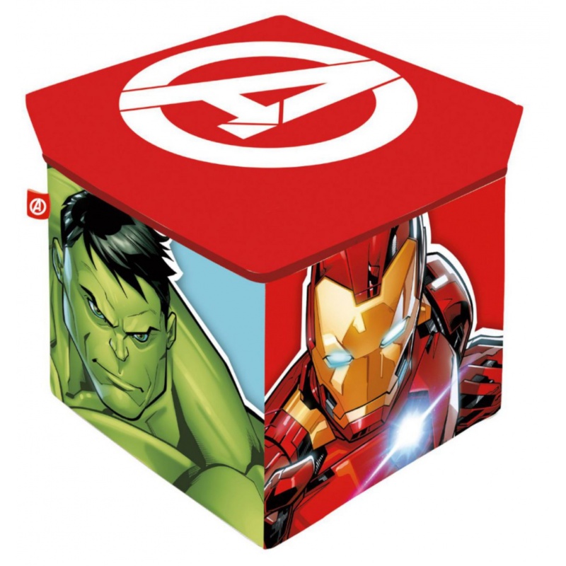 Úložný box s vrchnákom / taburetka 2v1 AVENGERS – box pre deti Úložný box s vrchnákom / taburetka 2v1 AVENGERS – box pre deti