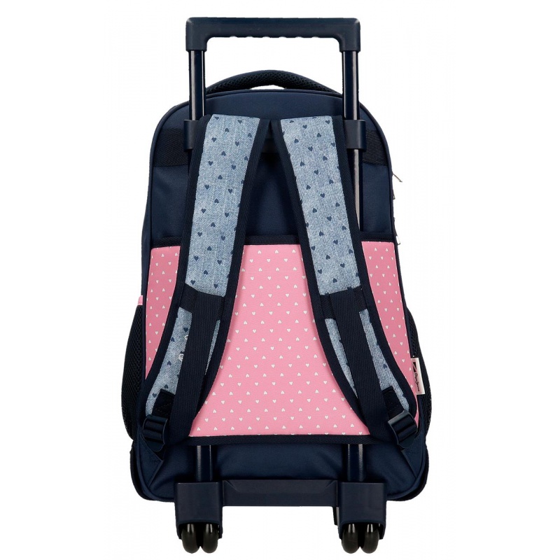Školní batoh na kolečkách Pepe Jeans Noni Denim, 30L, 6822921 Školní batoh na kolečkách Pepe Jeans Noni Denim, 30L, 6822921