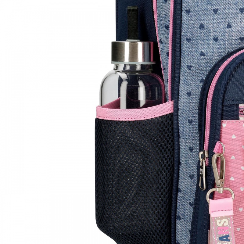 Školní batoh na kolečkách Pepe Jeans Noni Denim, 30L, 6822921 Školní batoh na kolečkách Pepe Jeans Noni Denim, 30L, 6822921