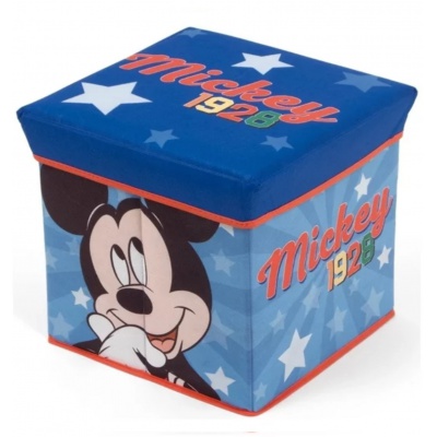 Úložný box s víkem / taburetka 2v1 MICKEY MOUSE, WD13015 Úložný box s víkem / taburetka 2v1 MICKEY MOUSE, WD13015