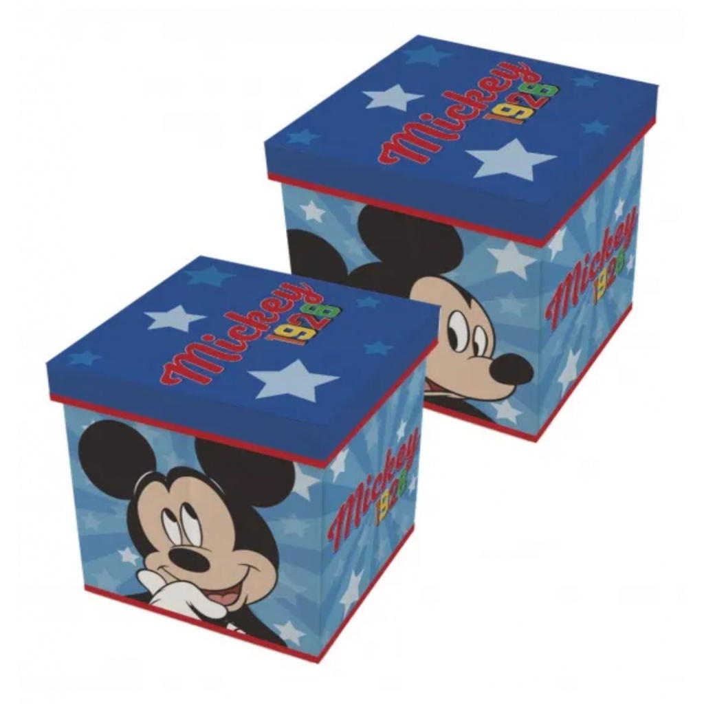 Úložný box s víkem / taburetka 2v1 MICKEY MOUSE, WD13015