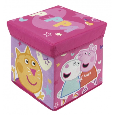 Úložný box s vrchnákom / taburetka 2v1 PEPPA PIG – box a taburetka pre deti Úložný box s vrchnákom / taburetka 2v1 PEPPA PIG – box a taburetka pre deti