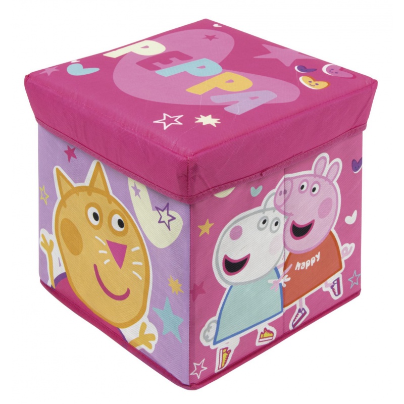 Úložný box s vrchnákom / taburetka 2v1 PEPPA PIG – box a taburetka pre deti Úložný box s vrchnákom / taburetka 2v1 PEPPA PIG – box a taburetka pre deti