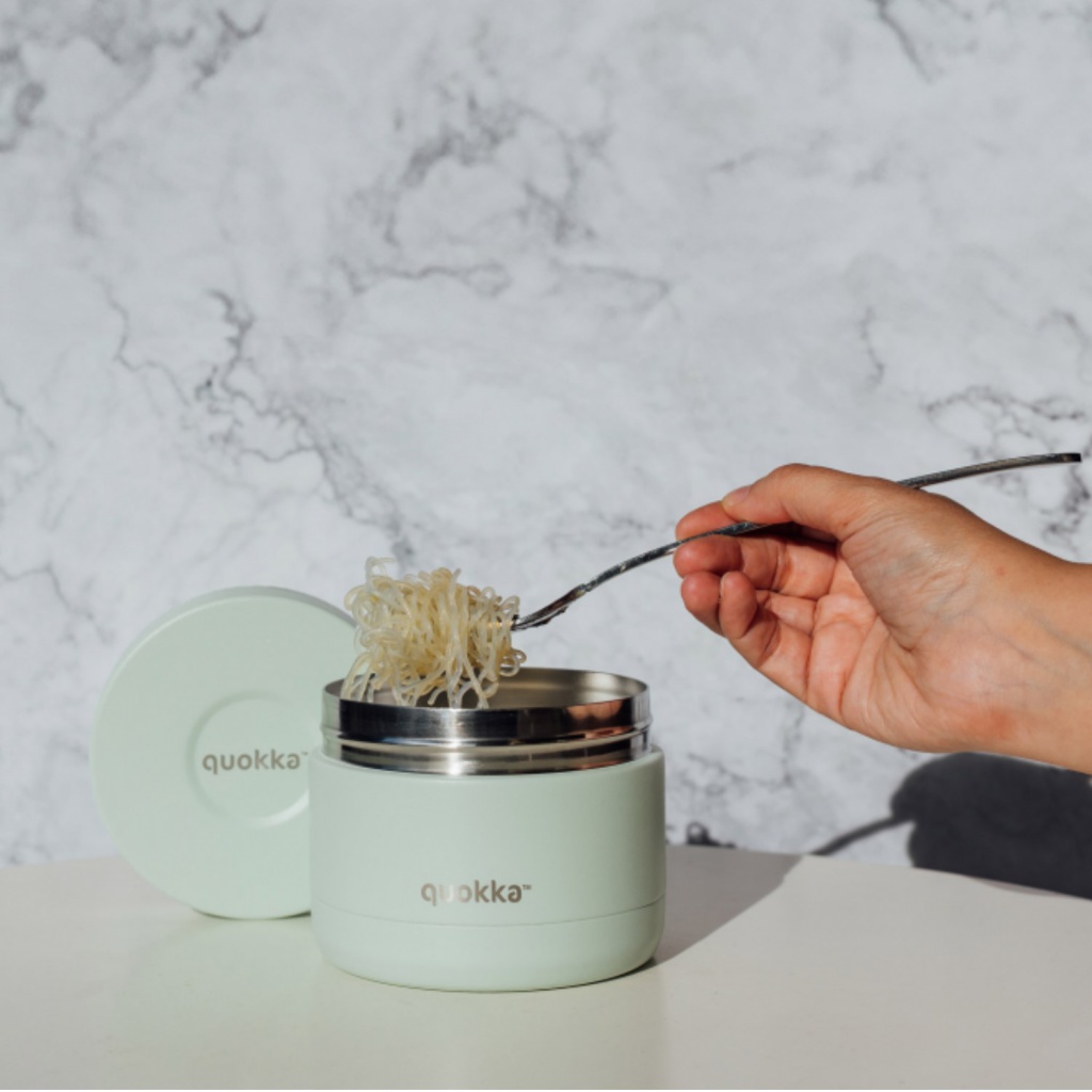 Quokka Whim, Nerezová termonádoba na jídlo Pastel Green, 360ml, 40116