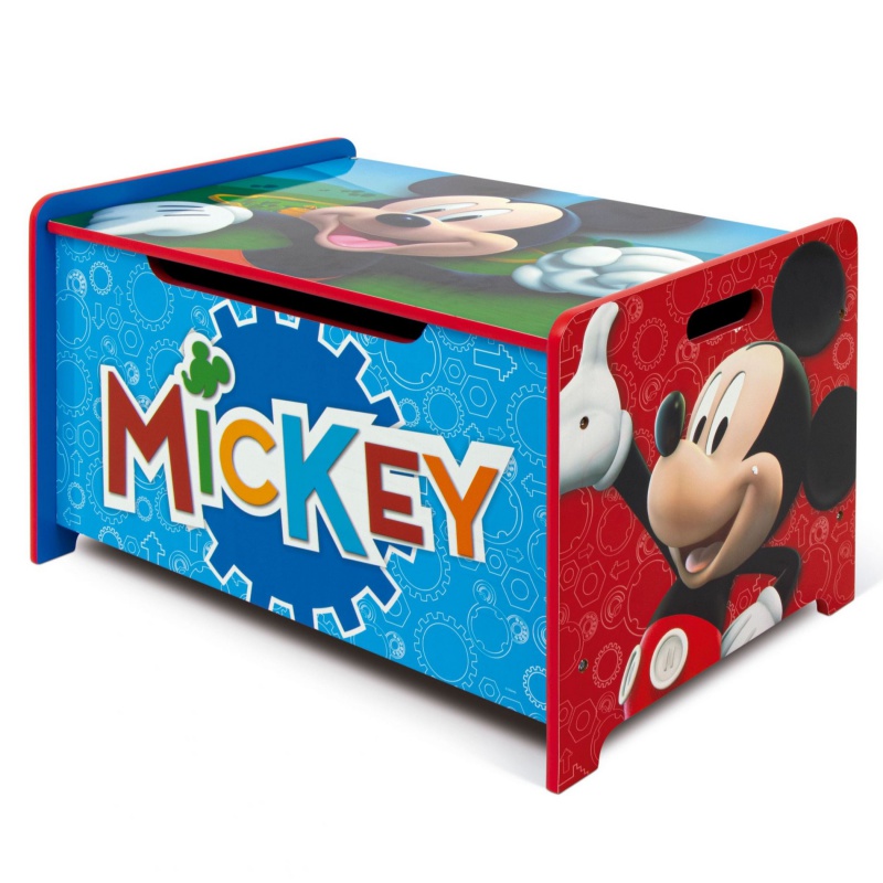 Dětský dřevěný nábytek 2v1 MICKEY MOUSE Lavice/Box na hračky, WD14005 Dětský dřevěný nábytek 2v1 MICKEY MOUSE Lavice/Box na hračky, WD14005