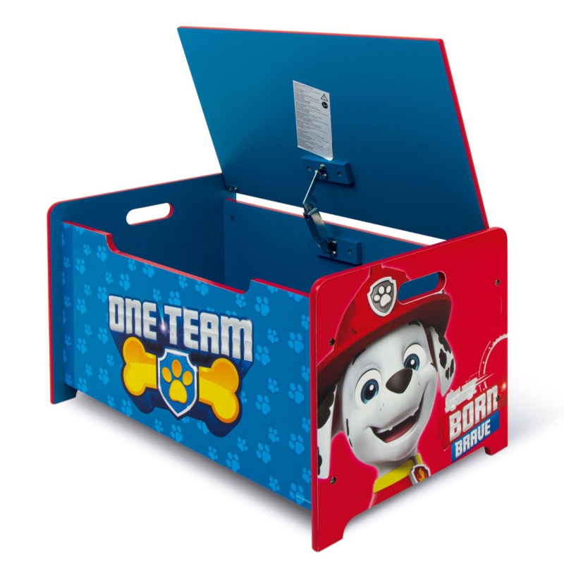 Dětský dřevěný nábytek 2v1 PAW PATROL Lavice/Box na hračky, PW14176 Dětský dřevěný nábytek 2v1 PAW PATROL Lavice/Box na hračky, PW14176