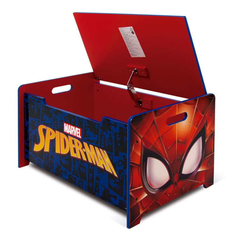 Dětský dřevěný nábytek 2v1 SPIDERMAN Lavice/Box na hračky, SM14179 Dětský dřevěný nábytek 2v1 SPIDERMAN Lavice/Box na hračky, SM14179