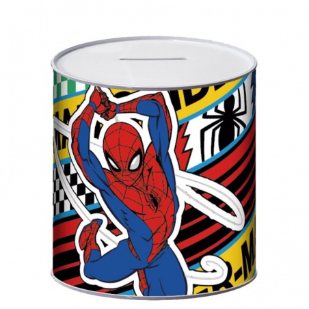 Plechová pokladnička SPIDERMAN – praktický nástroj na šetrenie pre deti