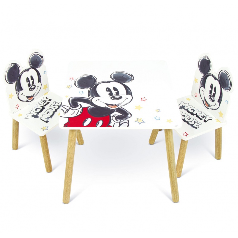 Dětský dřevěný stolek + židle MICKEY MOUSE, WD13695 Dětský dřevěný stolek + židle MICKEY MOUSE, WD13695