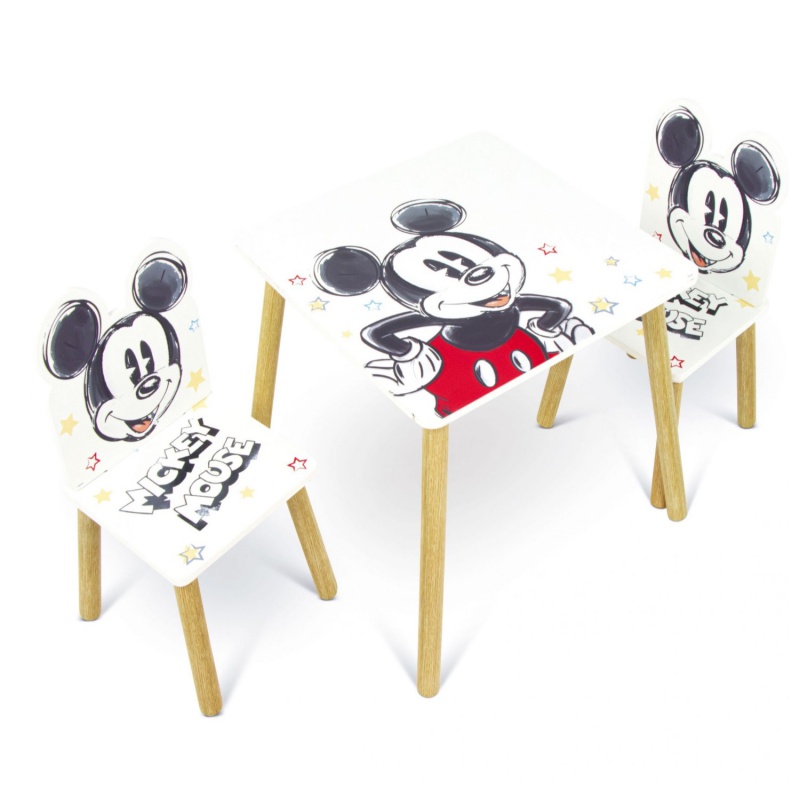 Dětský dřevěný stolek + židle MICKEY MOUSE, WD13695 Dětský dřevěný stolek + židle MICKEY MOUSE, WD13695