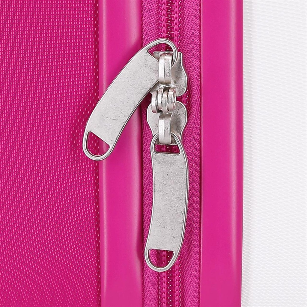 Cestovní neceser MOVEM Butterfly bílý – tvrdý kufřík s popruhem a úchytem na kufr