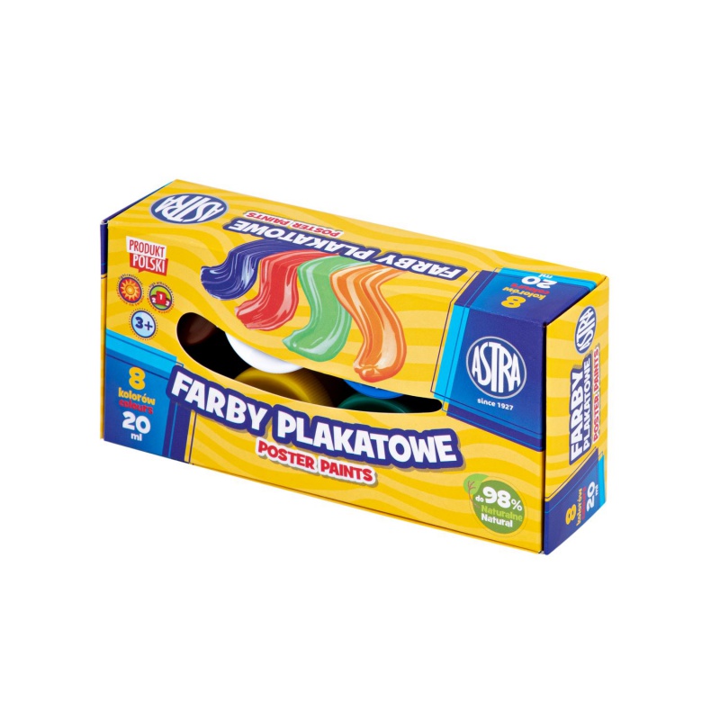 ASTRA Temperové farby v tégliku 8x20ml, 301123041 ASTRA Temperové farby v tégliku 8x20ml, 301123041