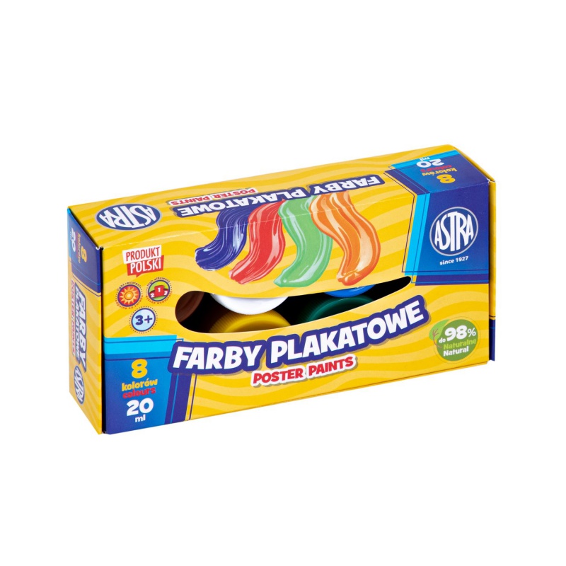 ASTRA Temperové farby v tégliku 8x20ml, 301123041 ASTRA Temperové farby v tégliku 8x20ml, 301123041