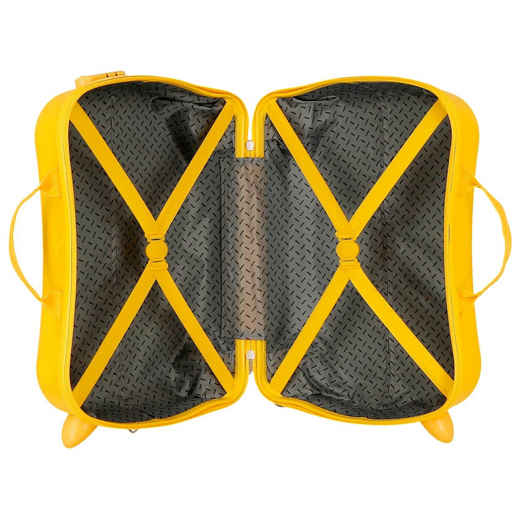 Detský cestovný kufor MICKEY MOUSE 3D Ochre, 34L – Multifunkčný kufor a odrážadlo