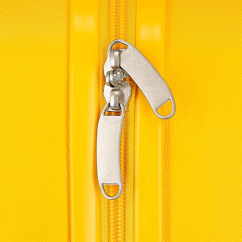 Detský cestovný kufor na kolieskach / odrážadlo MICKEY MOUSE 3D Ochre, 2921022