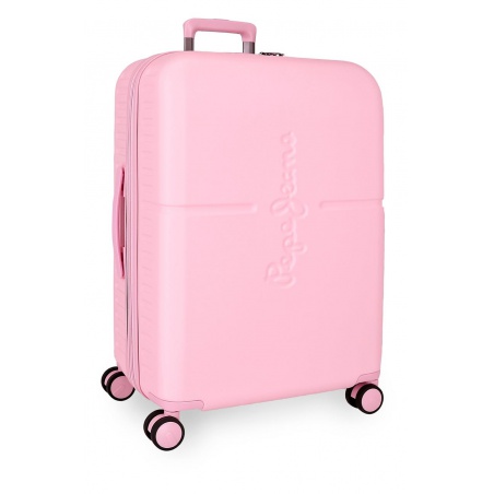 PEPE JEANS Highlight Light Pink, Cestovní kufr, 70x48x28cm, 79L, 768922C (medium exp.)