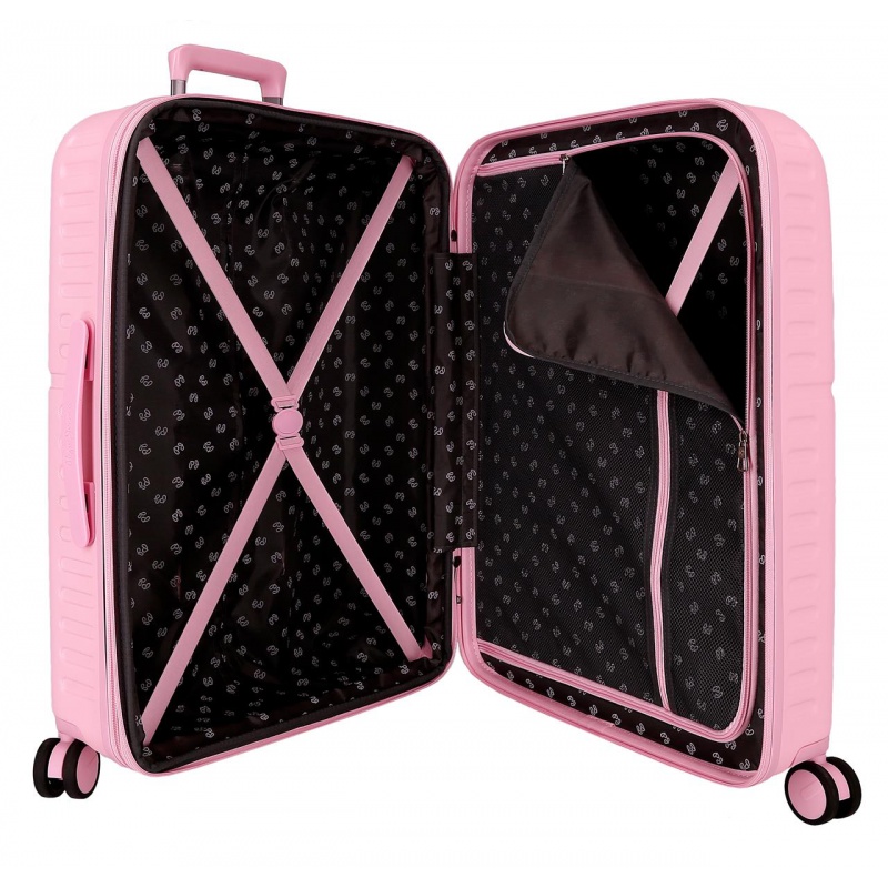 PEPE JEANS Highlight Light Pink, Cestovní kufr, 70x48x28cm, 79L, 768922C (medium exp.) PEPE JEANS Highlight Light Pink, Cestovní kufr, 70x48x28cm, 79L, 768922C (medium exp.)