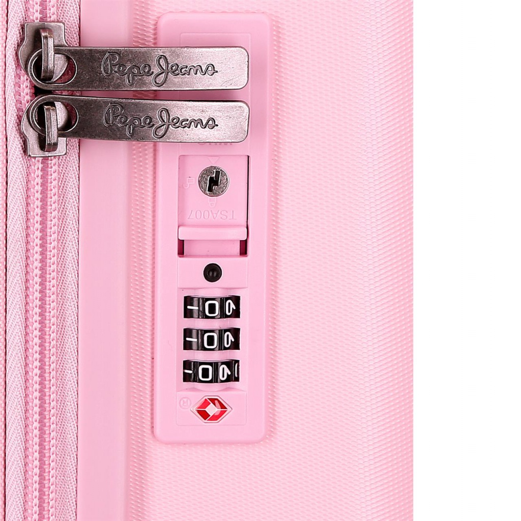 PEPE JEANS Highlight Light Pink, Cestovný kufor, 70x48x28cm, 79L, 768922C (medium exp.)