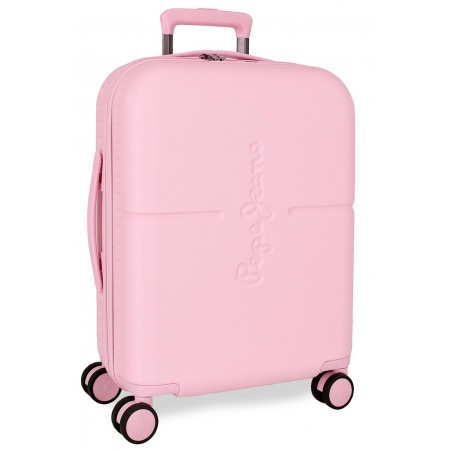 PEPE JEANS Highlight Light Pink, ABS Cestovní kufr, 55x40x20cm, 37L, 768912C (small)