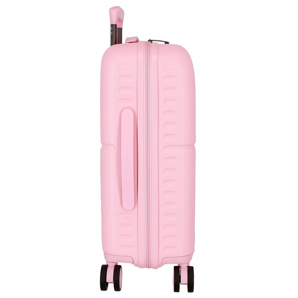 PEPE JEANS Highlight Light Pink, ABS Cestovní kufr, 55x40x20cm, 37L, 768912C (small)