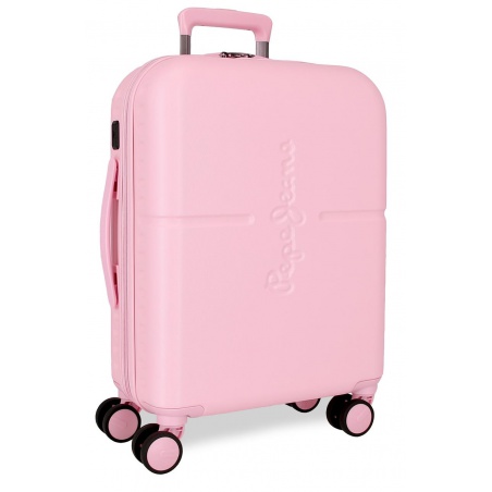 PEPE JEANS Highlight Light Pink, ABS Cestovní kufr, 55x40x20cm, 37L, 768862C (small exp.)