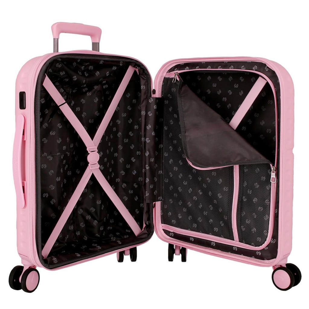 PEPE JEANS Highlight Light Pink, ABS Cestovný kufor, 55x40x20cm, 37L, 768862C (small exp.)