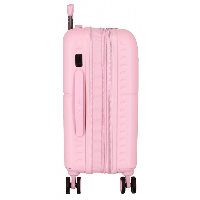 PEPE JEANS Highlight Light Pink, ABS Cestovní kufr, 55x40x20cm, 37L, 768862C (small exp.) PEPE JEANS Highlight Light Pink, ABS Cestovní kufr, 55x40x20cm, 37L, 768862C (small exp.)