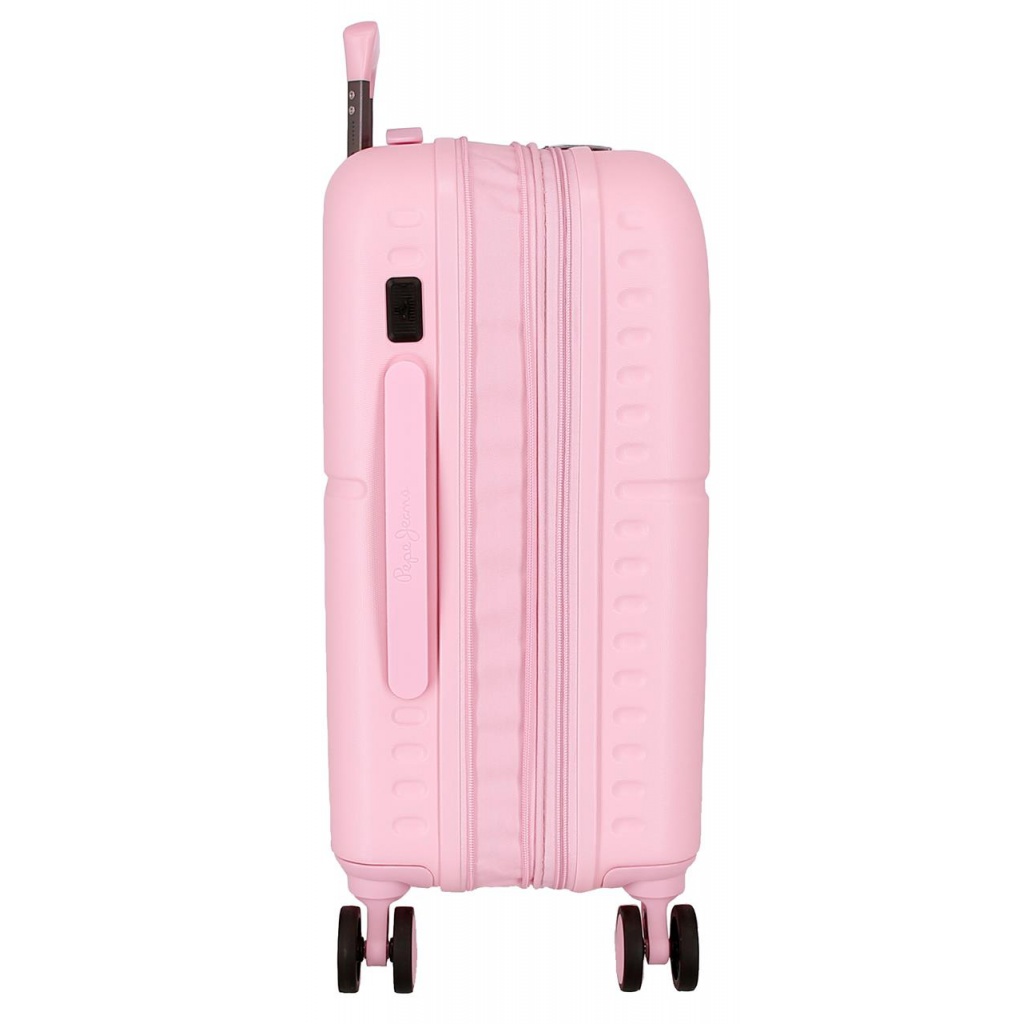 PEPE JEANS Highlight Light Pink, ABS Cestovní kufr, 55x40x20cm, 37L, 768862C (small exp.)