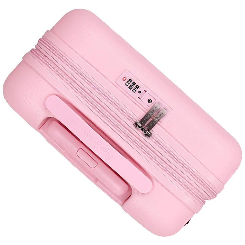 PEPE JEANS Highlight Light Pink, ABS Cestovní kufr, 55x40x20cm, 37L, 768862C (small exp.)