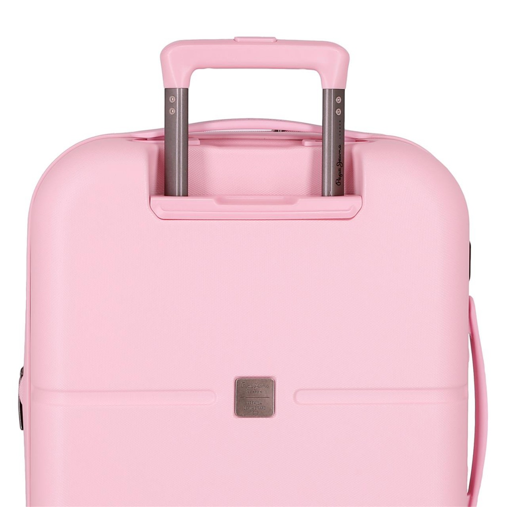 PEPE JEANS Highlight Light Pink, ABS Cestovní kufr, 55x40x20cm, 37L, 768862C (small exp.)