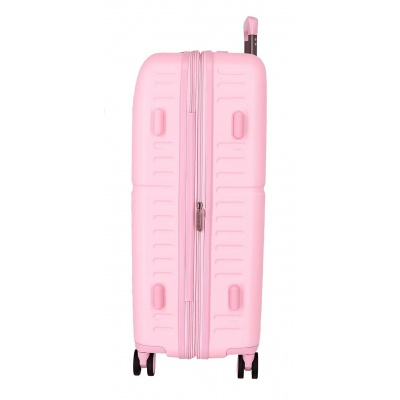 PEPE JEANS Highlight Light Pink, Sada luxusních ABS cestovních kufrů 70cm/55cm, 768952C PEPE JEANS Highlight Light Pink, Sada luxusních ABS cestovních kufrů 70cm/55cm, 768952C