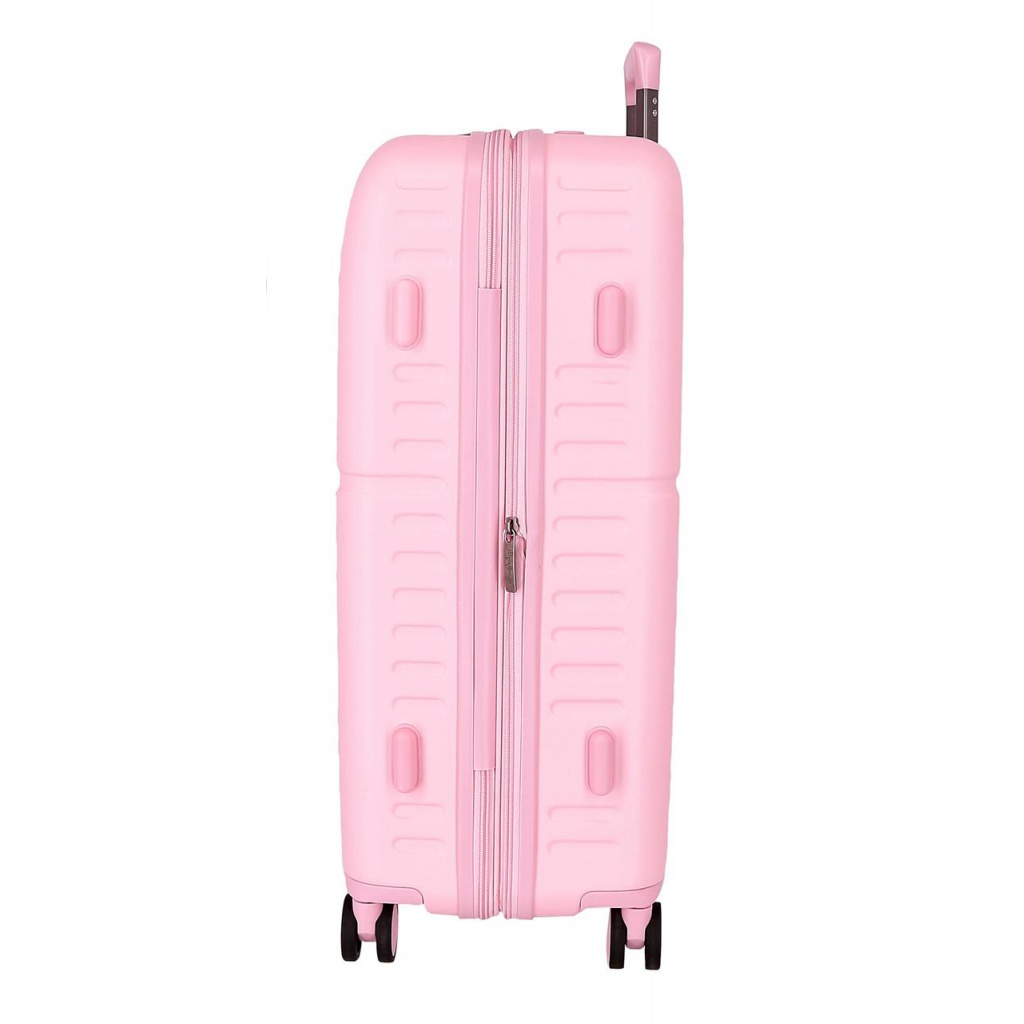 PEPE JEANS Highlight Light Pink, Sada luxusních ABS cestovních kufrů 70cm/55cm, 768952C
