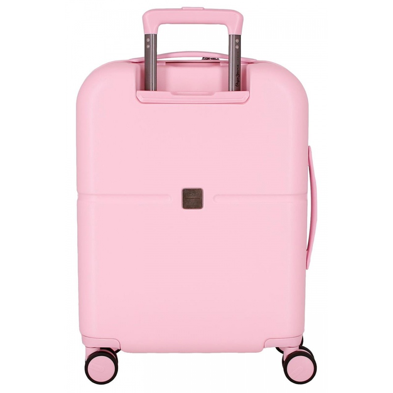 PEPE JEANS Highlight Light Pink, Sada luxusních ABS cestovních kufrů 70cm/55cm, 768952C PEPE JEANS Highlight Light Pink, Sada luxusních ABS cestovních kufrů 70cm/55cm, 768952C