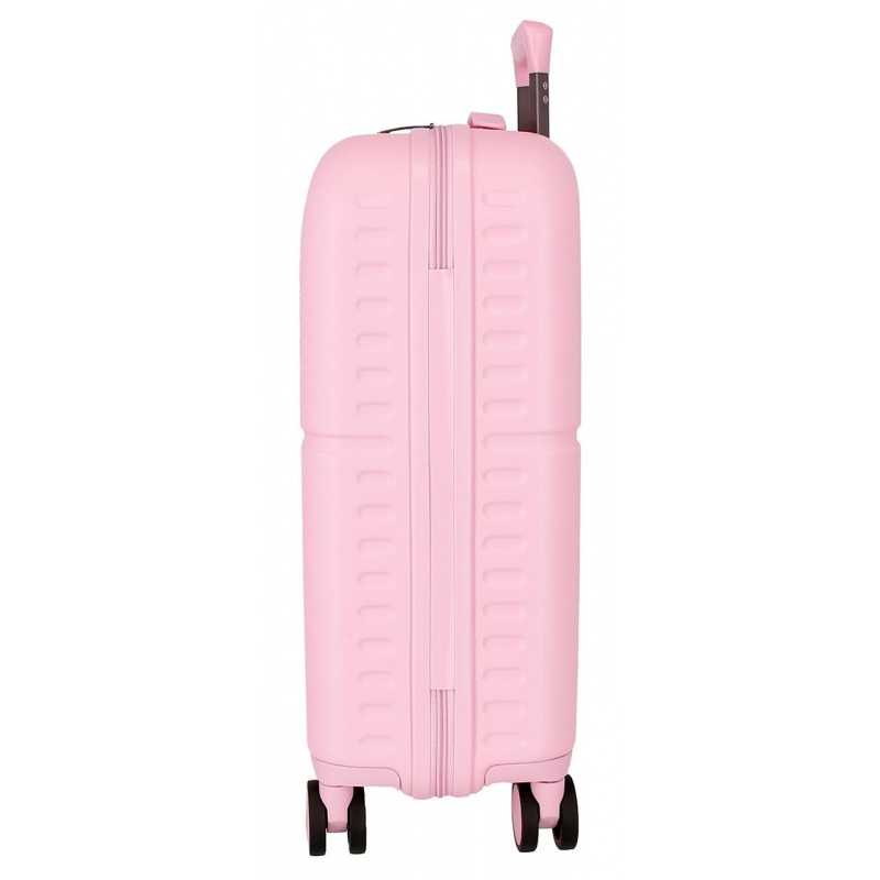 PEPE JEANS Highlight Light Pink, Sada luxusních ABS cestovních kufrů 70cm/55cm, 768952C PEPE JEANS Highlight Light Pink, Sada luxusních ABS cestovních kufrů 70cm/55cm, 768952C