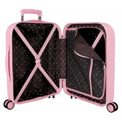 PEPE JEANS Highlight Light Pink, Sada luxusních ABS cestovních kufrů 70cm/55cm, 768952C PEPE JEANS Highlight Light Pink, Sada luxusních ABS cestovních kufrů 70cm/55cm, 768952C