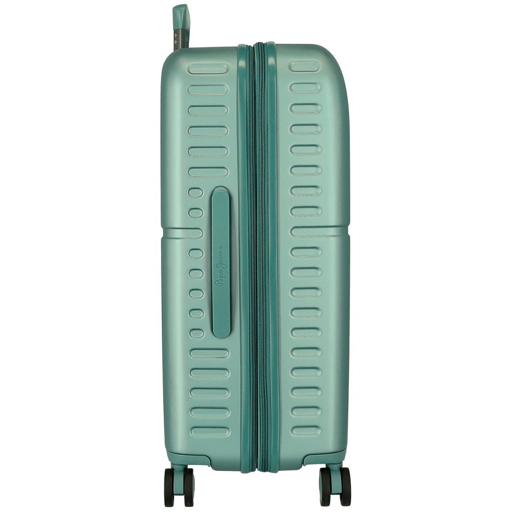 PEPE JEANS Highlight Verde, Sada luxusných ABS cestovných kufrov 70cm/55cm, 768952B