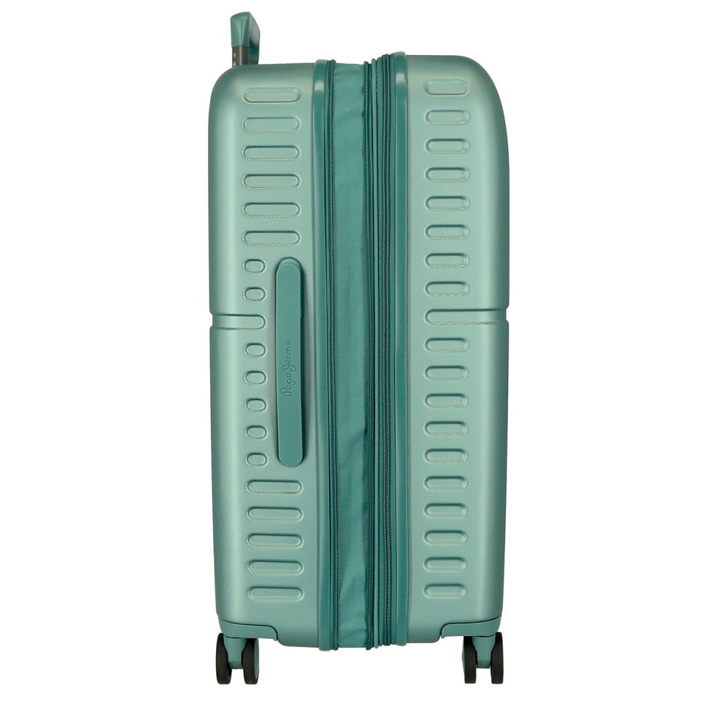 PEPE JEANS Highlight Verde, Sada luxusných ABS cestovných kufrov 70cm/55cm, 768952B