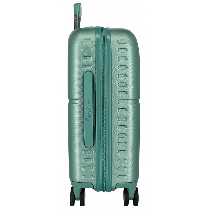 PEPE JEANS Highlight Verde, Sada luxusných ABS cestovných kufrov 70cm/55cm, 768952B PEPE JEANS Highlight Verde, Sada luxusných ABS cestovných kufrov 70cm/55cm, 768952B