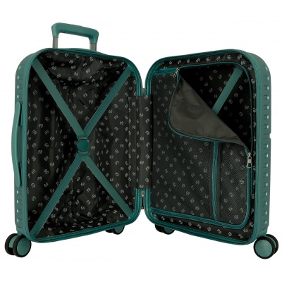 PEPE JEANS Highlight Verde, Sada luxusných ABS cestovných kufrov 70cm/55cm, 768952B PEPE JEANS Highlight Verde, Sada luxusných ABS cestovných kufrov 70cm/55cm, 768952B