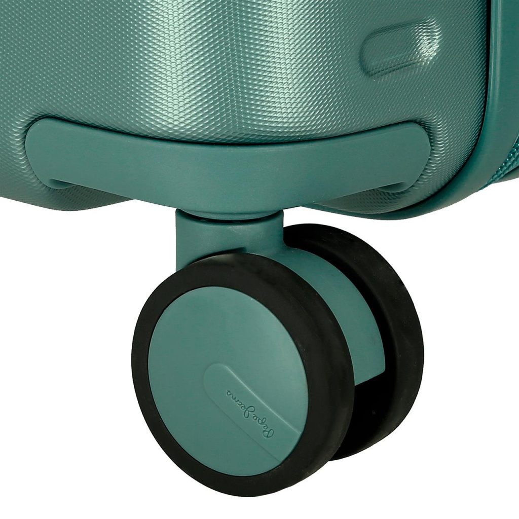 PEPE JEANS Highlight Verde, Sada luxusných ABS cestovných kufrov 70cm/55cm, 768952B