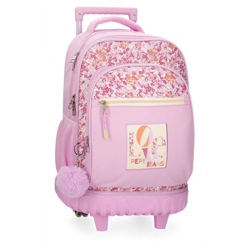 Školní batoh na kolečkách Pepe Jeans Sandra, 30L, 6852921 Školní batoh na kolečkách Pepe Jeans Sandra, 30L, 6852921