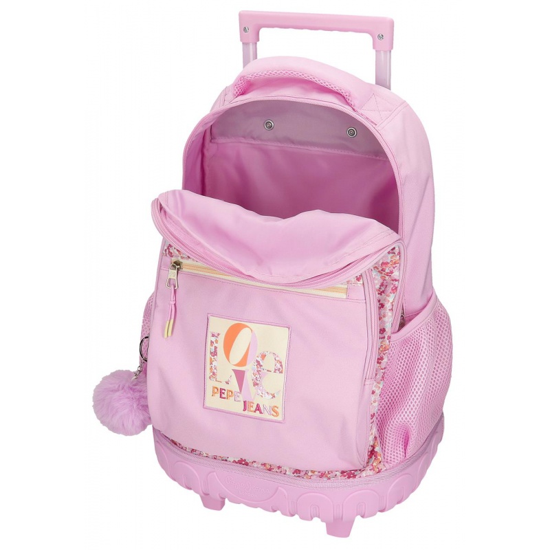 Školní batoh na kolečkách Pepe Jeans Sandra, 30L, 6852921 Školní batoh na kolečkách Pepe Jeans Sandra, 30L, 6852921